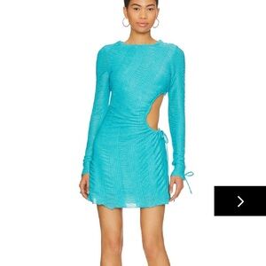 Revolve super down filippa ruched mini dress